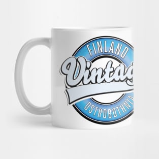 Ostrobothnia Finland vintage style logo Mug